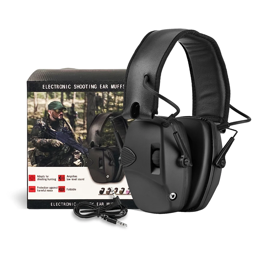 Звукоизоляционный Earmuff Складной NRR 25dB Дышащий Надежный протектор для ушей Шумоподавление для стрельбы