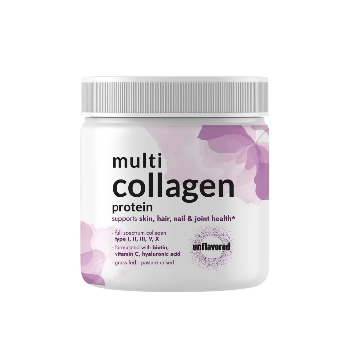 Multi Collagen Protein Powder 600g - 5 Types (I, II, III, V, X) Grass-Fed & Pasture-Raised | with Biotin 5000mcg