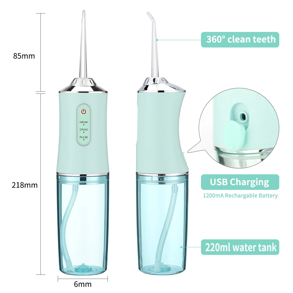 Portable Oral Care Irrigator Water Dental Flosser Water Jet Toothbrush Tooth Irrigator Implement Teeth Cleaner Oral Hygiene