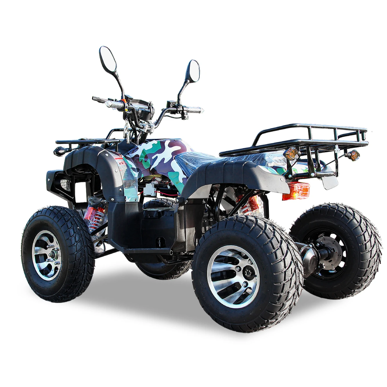 New Hummer Powerful 4000W 72V lithium battery atv can-am outlander electric quad bike 4 wheeler bike