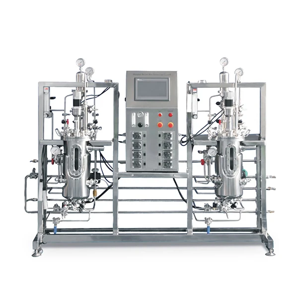 Glass Anaerobic Fixed Film Fermenter Continuous Feeding Bioreactor 20L with Advanced Automation and Control System