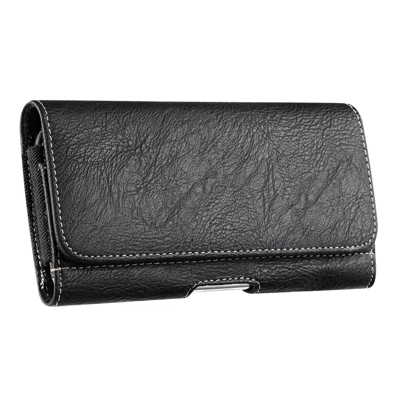 Leather Waist Bags OEM Wallet Card Slot Flip Pouch Phone Case For Universal Phone Oxford Cloth Custom Logo Portable Case