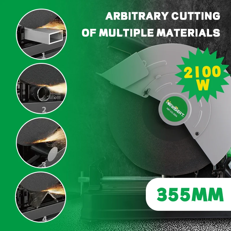 NewBeat Factory 14in LG355 2100W Electrical Metal Cutting Tools Power Heavy Duty Cut Off Machine