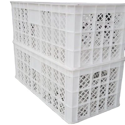 Large plastic egg storage crate for egg transport plastic divided crates