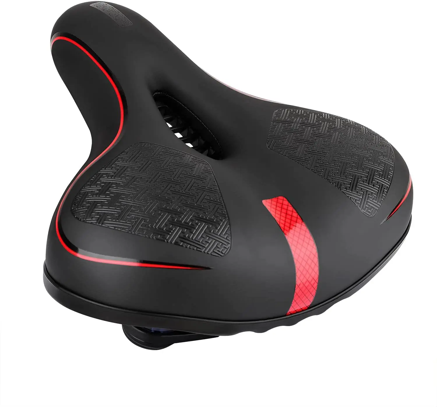 Mountain bike accessories Rainproof Thickened comfortable PU leather Bicycle  big Bum Spring Saddle hollow Seat Cycling Cushion