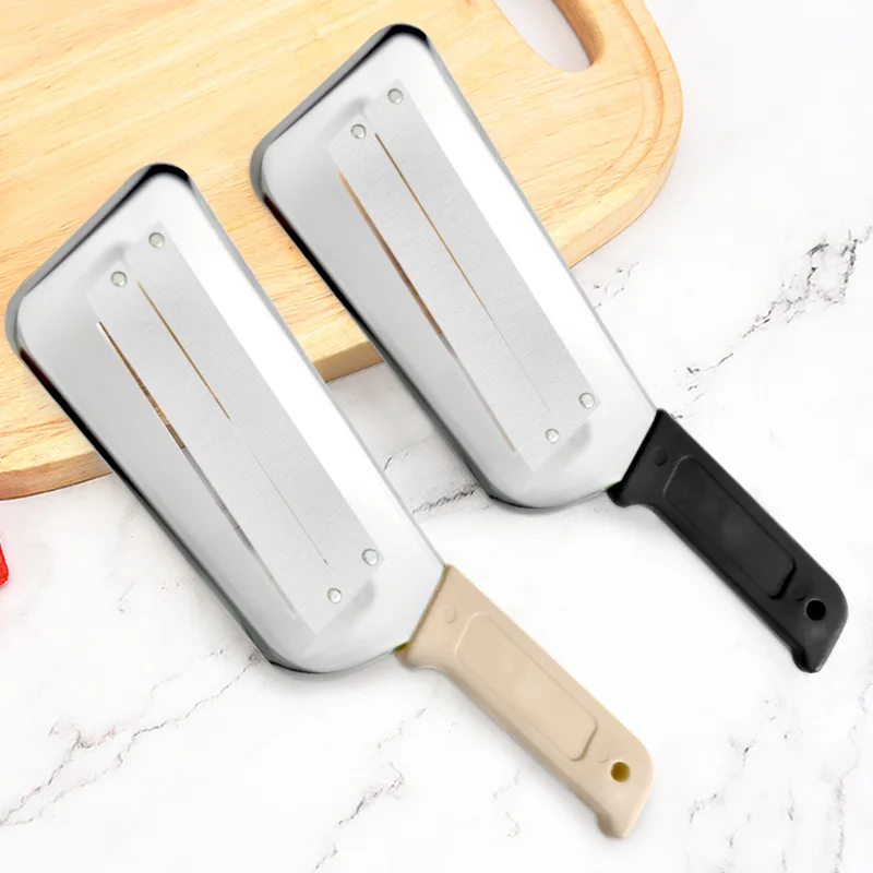 New Arrival Stainless Steel Multifunctional Kitchen Double-edged Wire Planer Vegetable Slicer Sugarcane Peeling Knife