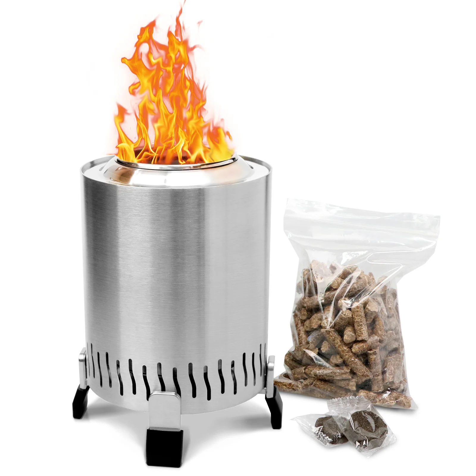 Portable Carbonization Stoves Mini Wood Burning Fire Pellet Stove Kitchen BBQ Stoves