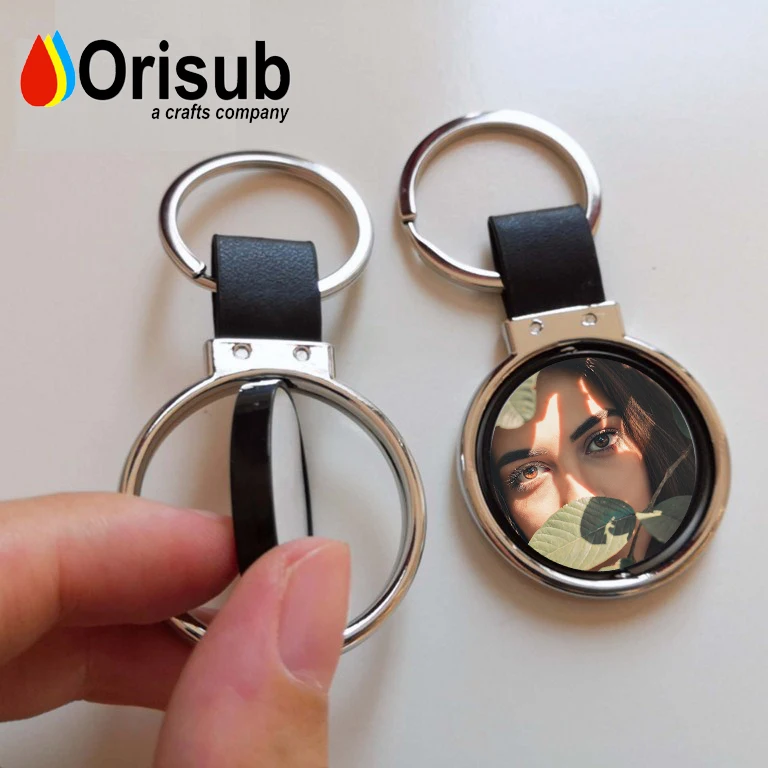 Dubai Sublimation Rotary keychain with double sides printing