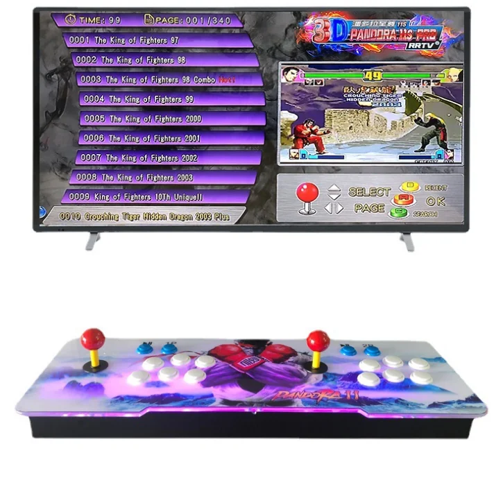 Cross border exclusive for Moonlight Treasure Box 11S 3399 all in one arcade double joystick fighting TV game console