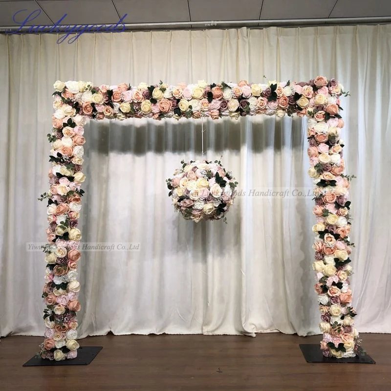 LFB1472 large personalized round wedding garland artificial plant stage decoration backdrop