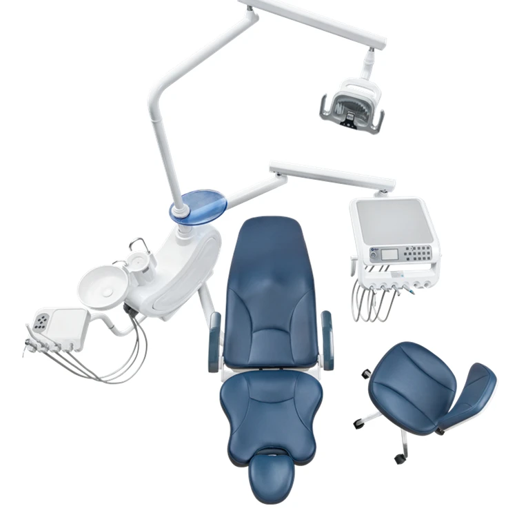Chinese famous Good Price MKT-380W portable join champ left handed dental chair unit price in dubai with air compressor