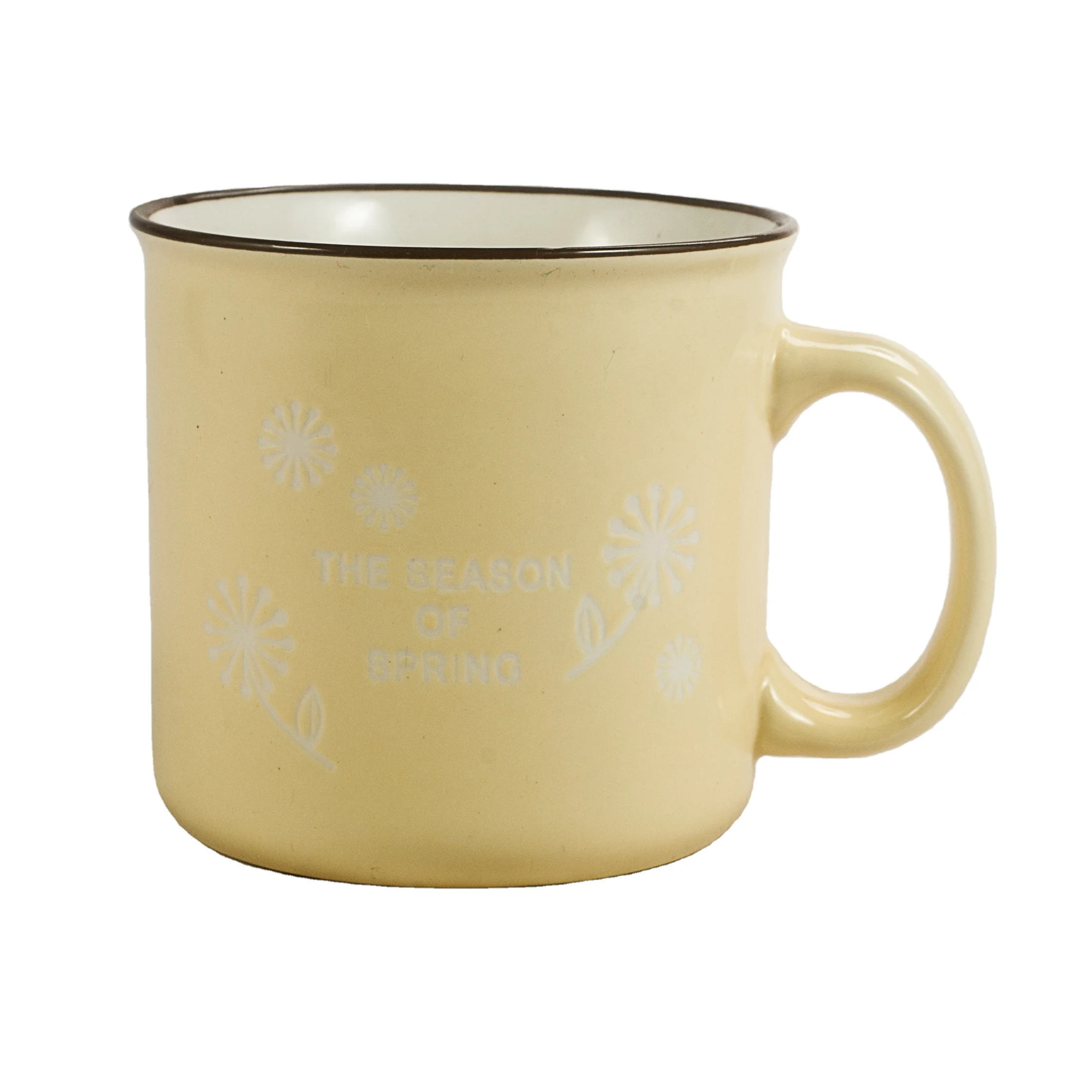 Funny Gift Custom logo tea milk  large campfire ceramic coffee mugs