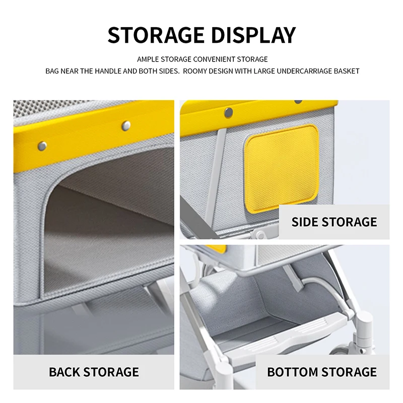 2023 popular seller  customized  Four-wheeled pet stroller  Luxury Cat And Dog Stroller  for travel