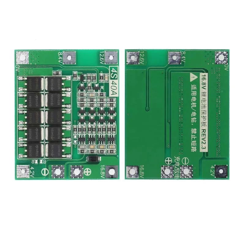 3S 4S 40A 60A Li-ion Lithium Battery Charger Protection Board 18650 BMS For Drill Motor 11.1V 12.6V/14.8V 16.8V Enhance Balance