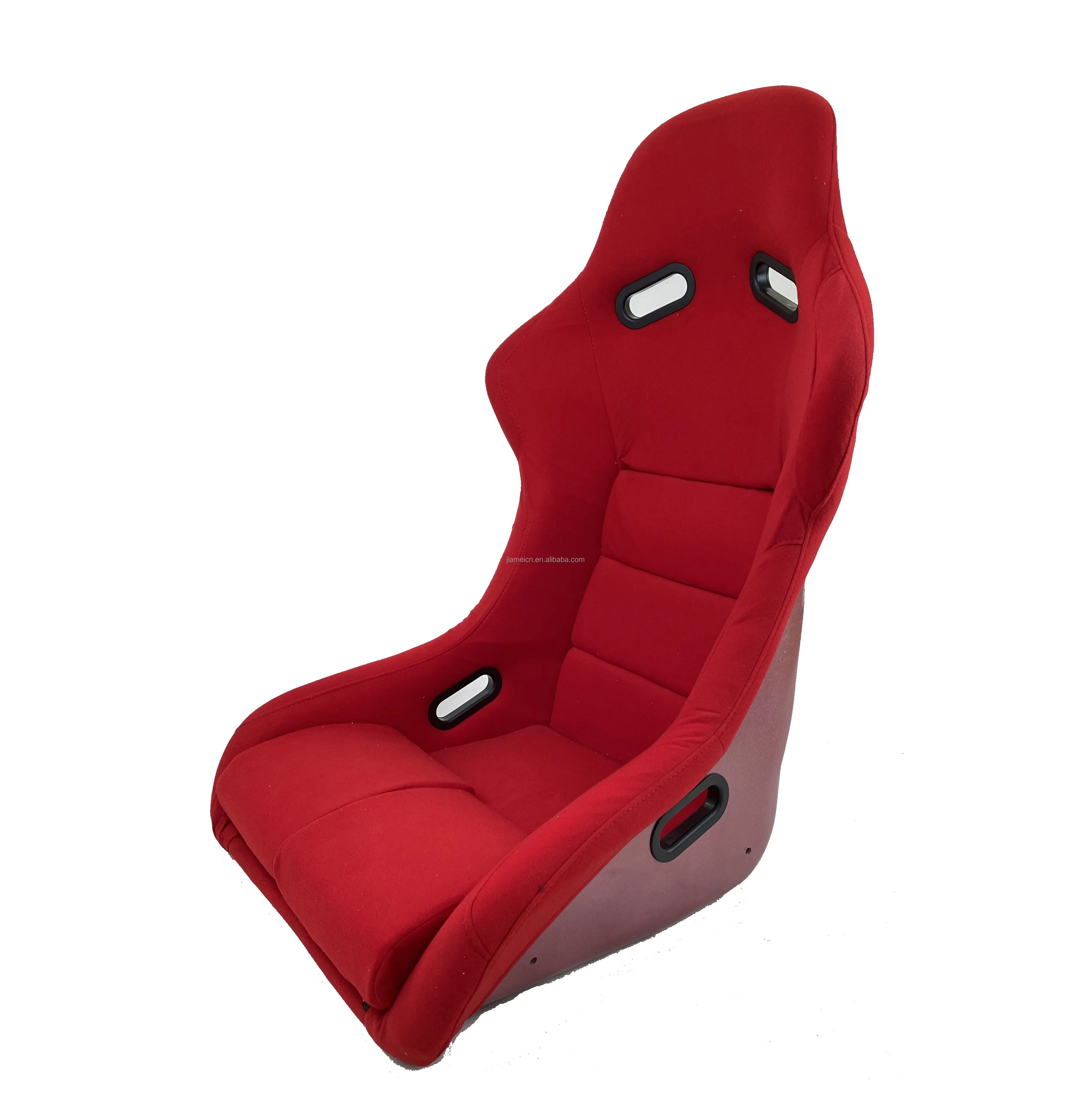 Fabric fiber glass bucket seat for racing car