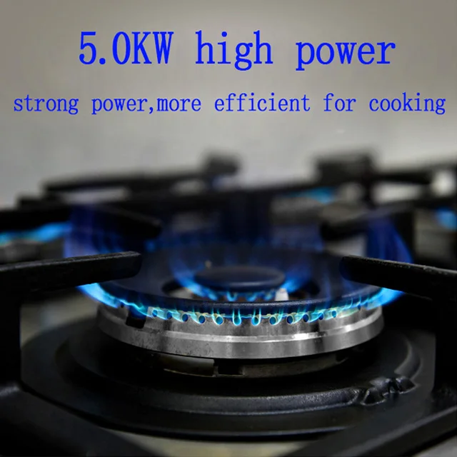 Built in with 5 burners, large firepower gas stove, strong fire stainless steel multifunctional kitchen utensils