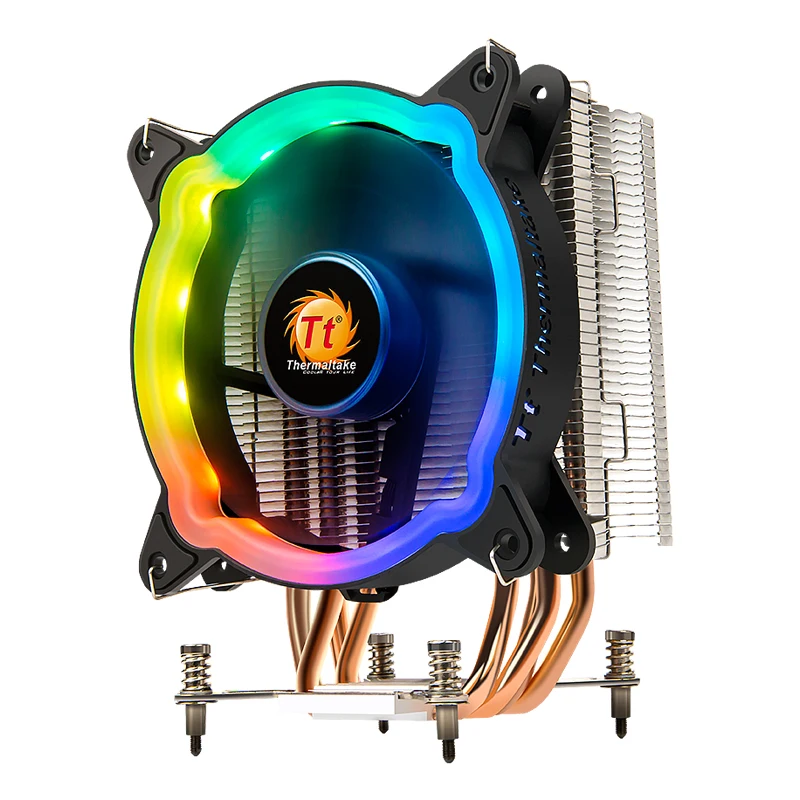 
Tt (Thermaltake) rainbow D300P dazzle colour CPU radiator fan (Intel platform - RGB - 115 - x - 4 heating tube 