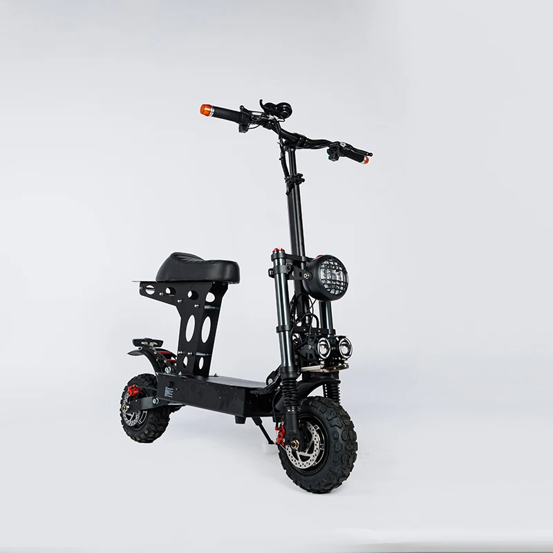 Dual Drive 5600W Off-Road Electric Folding Scooter with 60V20AH Endurance Battery Bluetooth Smart Type Two Wheels