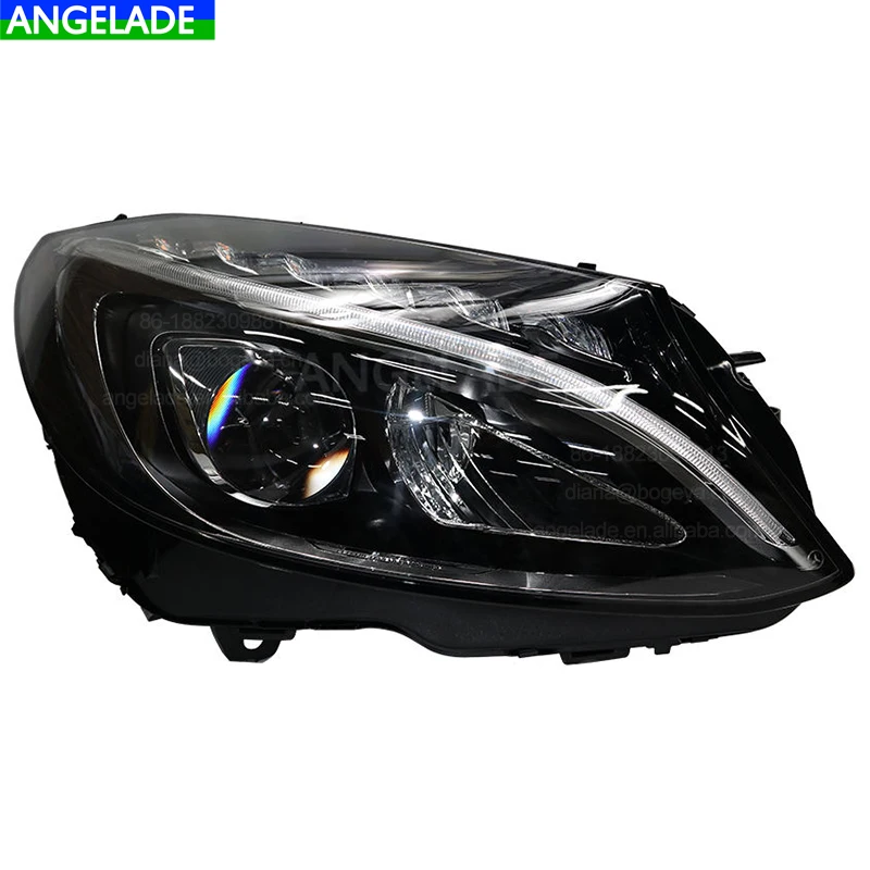 Original Genuine LED Headlight for Mercedes Benz W205 C Class C200 2014-2016 Half Assembly