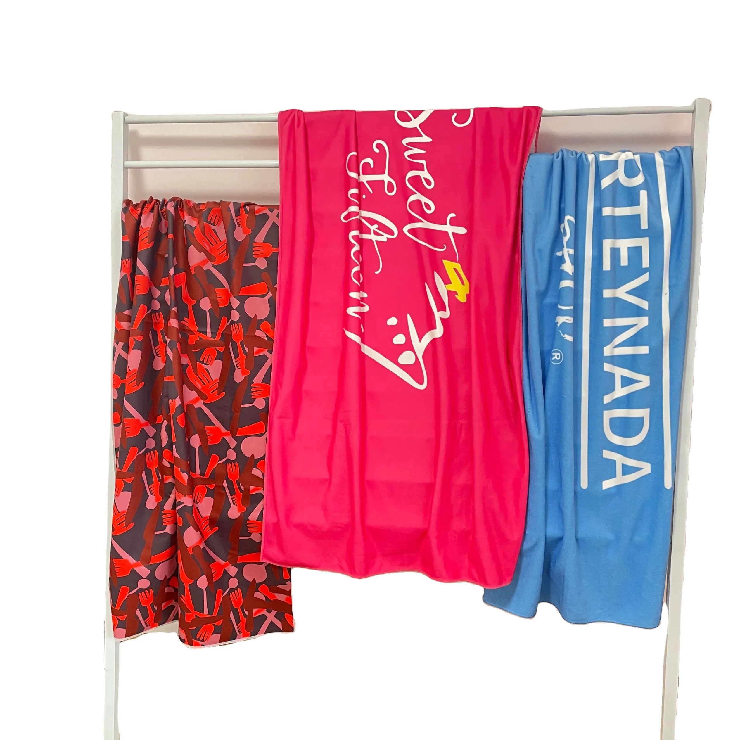 Lightweight Rpet Best Selling Recycled Large Printed Microfibre Suede Wholesale Sand Free Microfiber Custom Beach Towel
