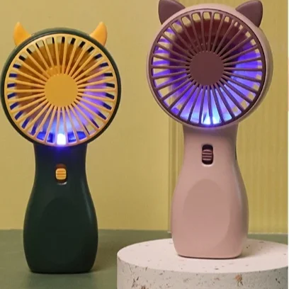 AL  Portable Rechargeable Cooling Mini Usb Fan For Lady Children Pocket Fans Mini With Phone Holder small fan