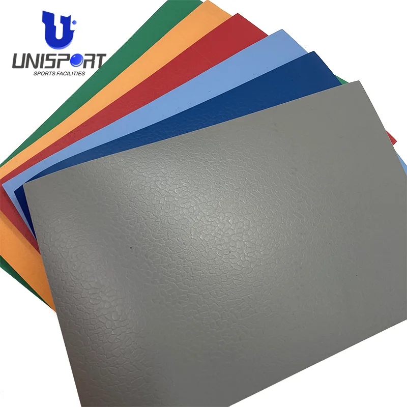 UNI Badminton basketball court flooring wear-resistant non-slip multi sport flooring sport court indoor PVC sports flooring