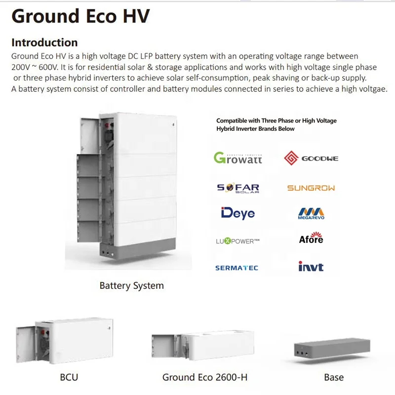High Voltage Stacked 204V 51.2V 52Ah 10.4Kwh Solar System Lifepo4 Energy Storage Lithium Battery For GROWATT SPA5000-10000TL3 BH