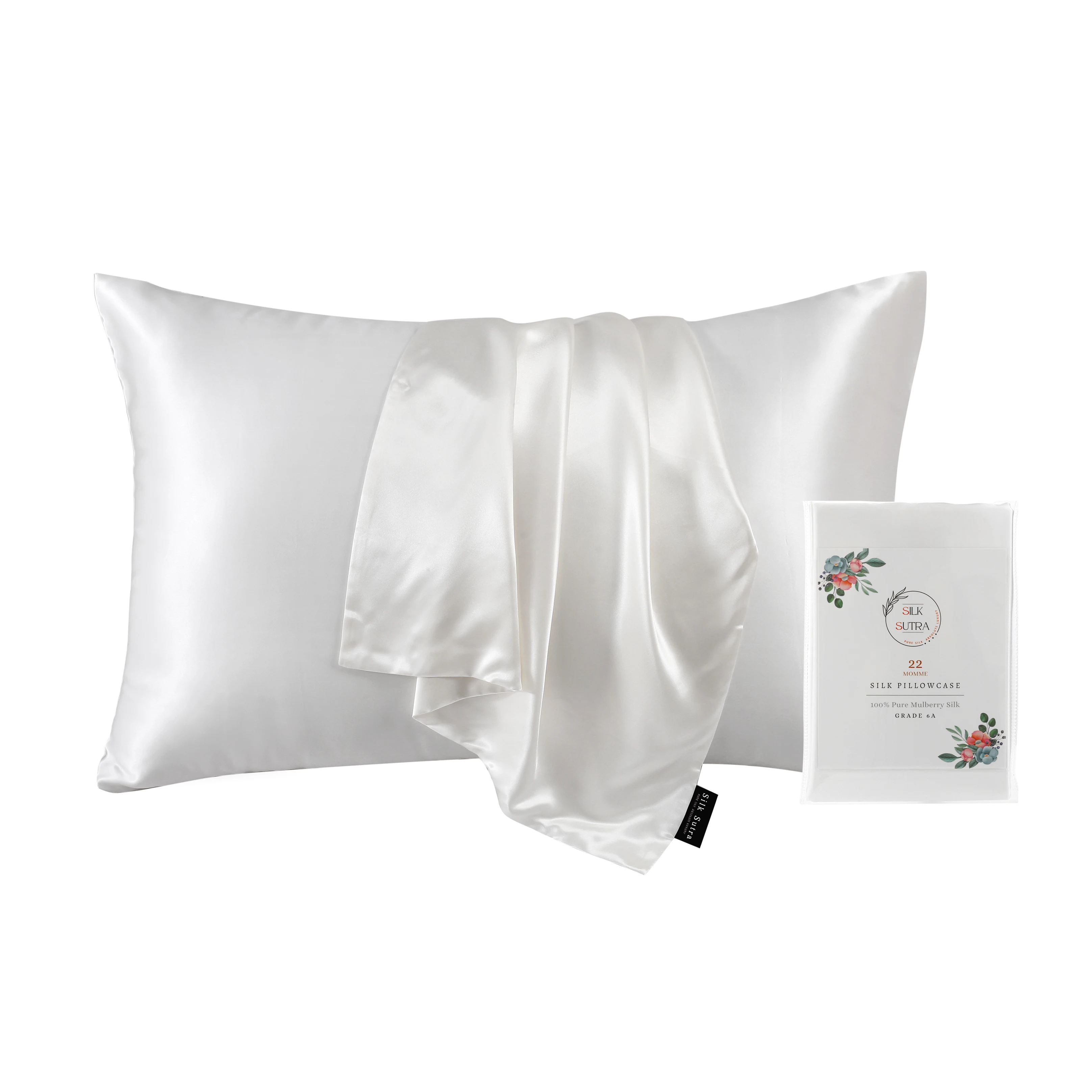 Custom Logo 22 MM 100% Mulberry Silk Pillow Case 800 TC Mulberry Silk Pillow Case