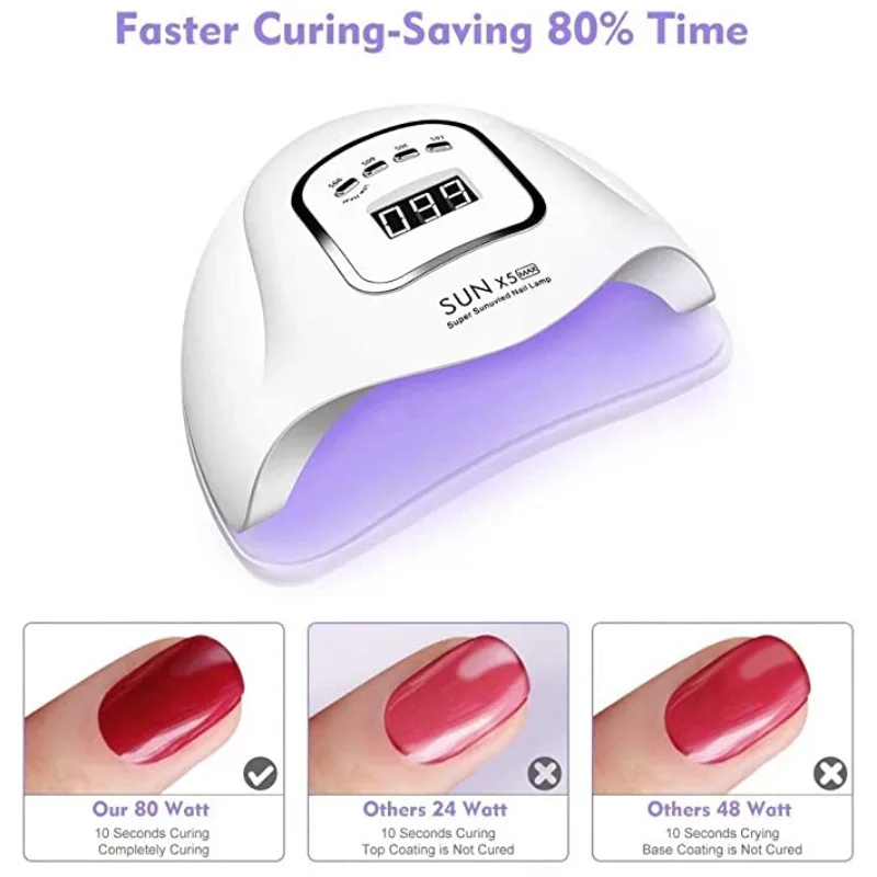 Sunkin Hot Sale SUN X5 MAX Professional Quick Dry Curing Nail Lamp Dryer Gel Nail Light for Nail Polish