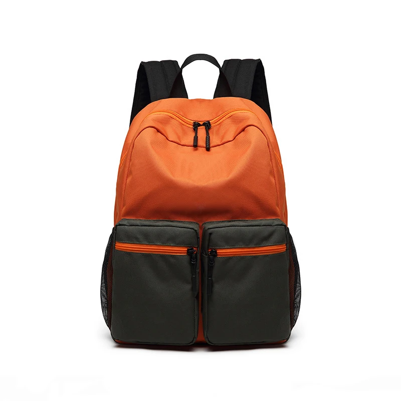 Custom men women fashion back pack green black college student school bag