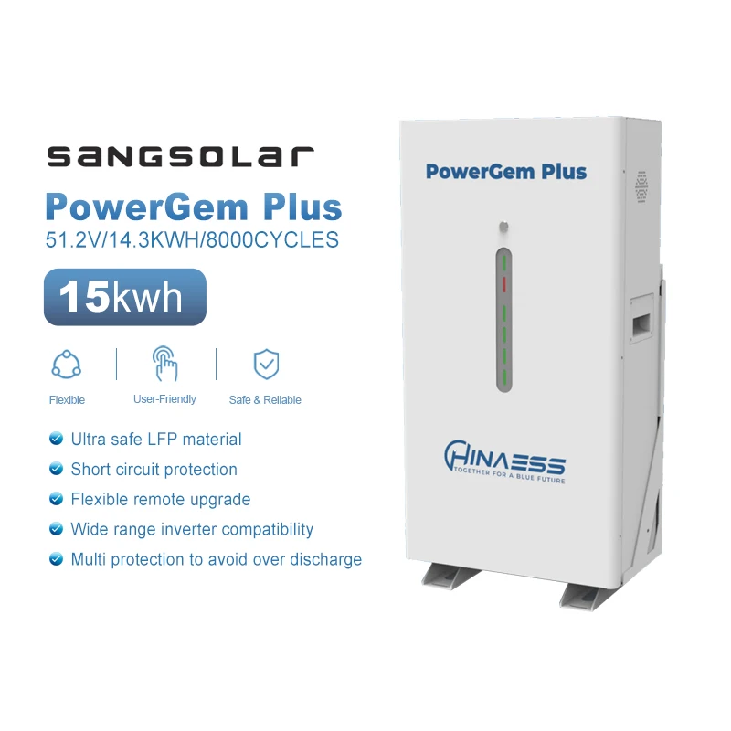 Solar Energy storage PowerGem Plus 51.2V/14.3kWh/8000cycles lifepo4 battery solar 5kw 10kw energy system
