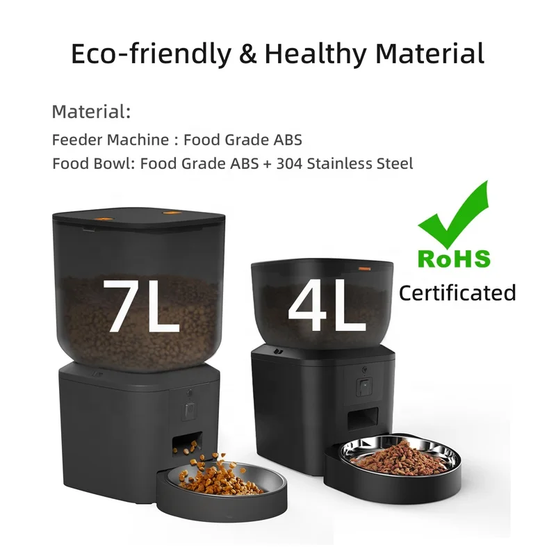 4L Smart Pet Feeder WiFi Tuya App Control Pet Food Dispenser Camera Dog Cat Automatic Pet Feeder With Camera