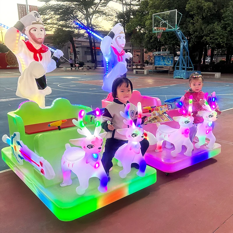 New Cool Timing Remote Start Luminous Electric Bumper Cars for Kids Indoor and Outdoor 24v  Battery Car for Amusement Park