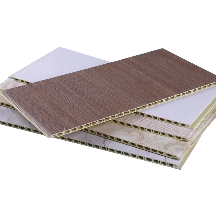 BAIJIN Wholesale Indoor Decoration Easy Installation TV Background White WPC Wall Panel PVC Ceiling Panel