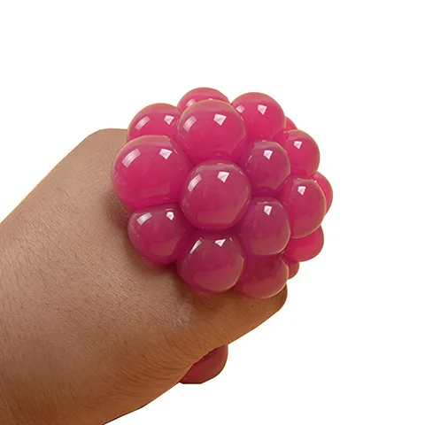 5 cm 6 cm Hand Squeeze Grape Ball Fidget Vent Ball Toy Miniature Novelty Toy Toddler Gift Stress Relief Toy Grape Mesh Ball