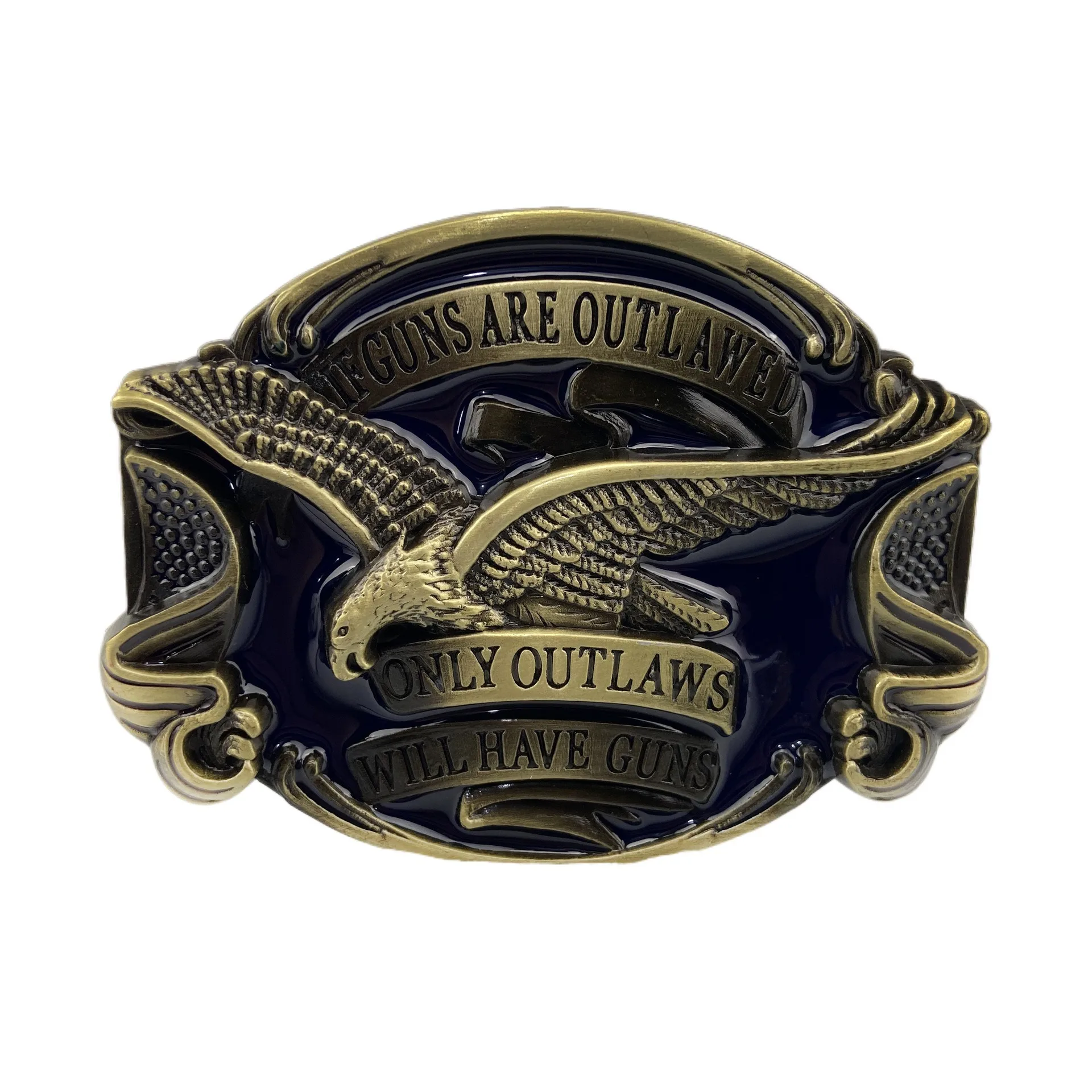 Zinc Alloy Eagle Belt Vintage Casual Western Denim Metal Belt buckle