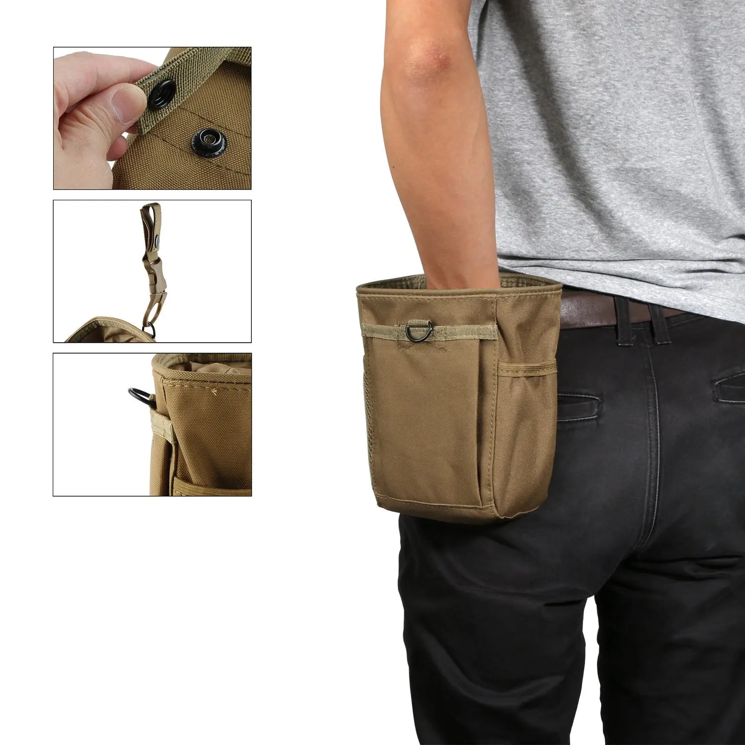 
Custom Tactical Molle Bouldering Chalk Bag Rock Climbing Chalk Bag for Climbing Bouldering Gymnastics 