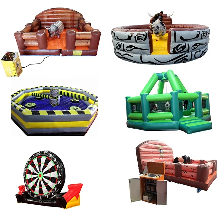 Outdoor Carnival Games Inflatable Dizzy Meltdown Wipeout Bouncer House Game Inflatable Crazy Spin Meltdown For Adults