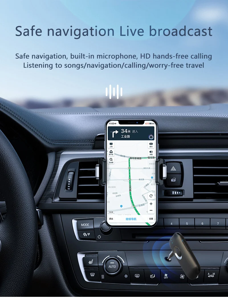 Hot Sale High Quality Car USB 3.5mm AUX Bluetooths Stereo Music receiver