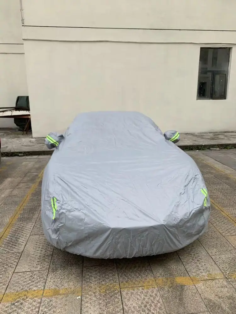 Dustproof UV Protection Outdoor 210D Oxford Car Cover Customized