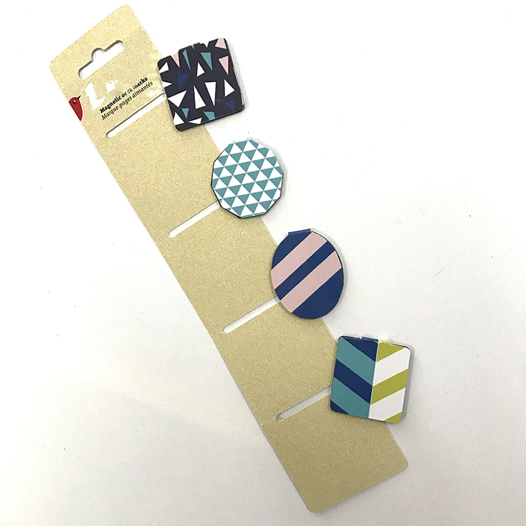 
Colorful Logo Cheap Custom Magnetic Bookmark 