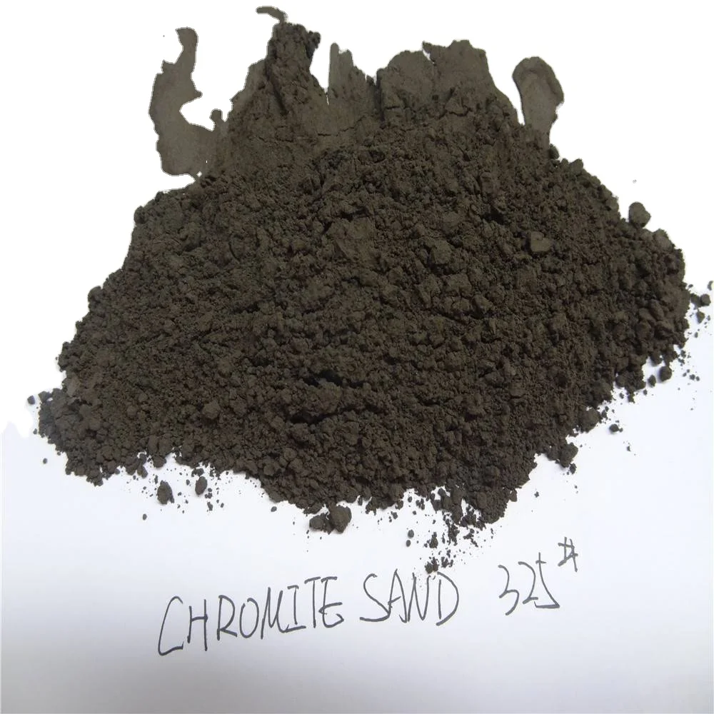 Cr2O3 46% 325# 400mesh chromite sand for making green bottle material