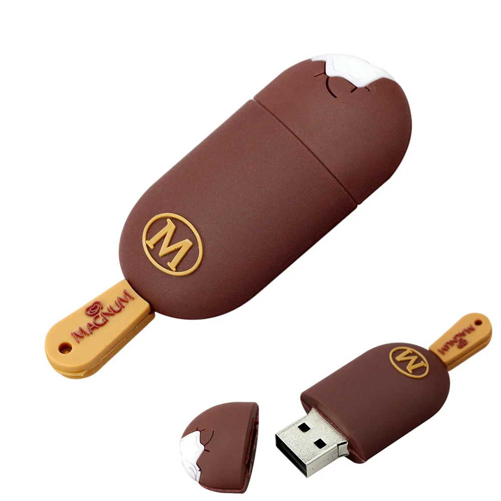 Factory provided Cute Chocolate Ice cream Pendrive Usb Flash Drive memory stick thumb drives usb 2.0 Thumb Drive