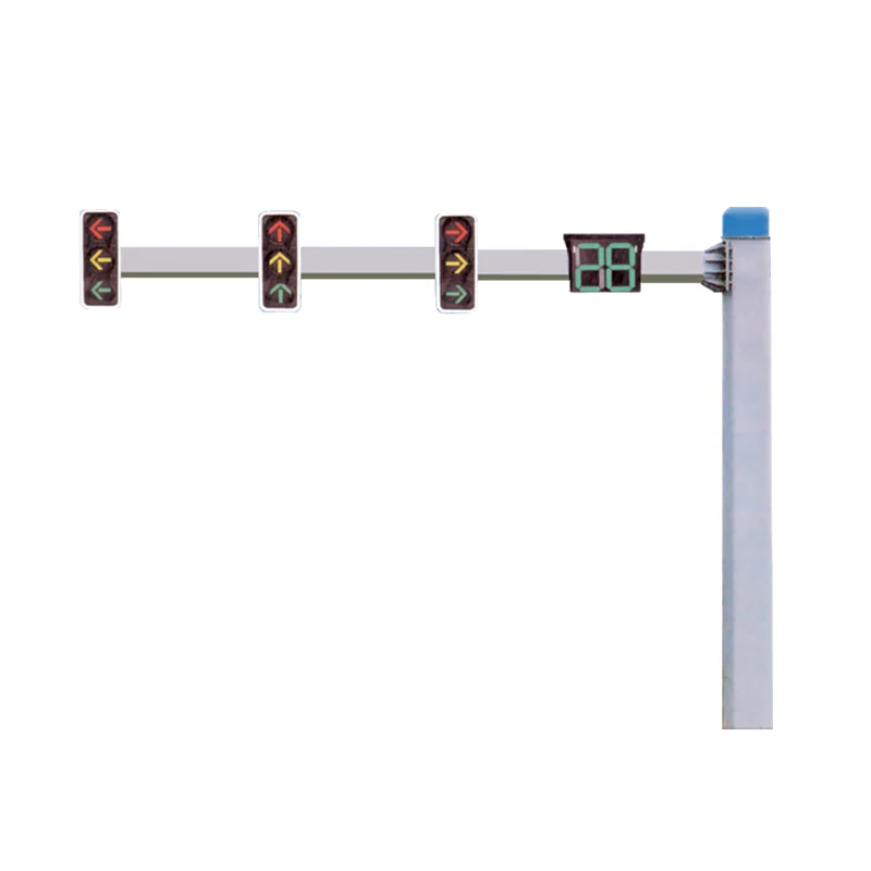 XLZM Q235, Q345 Tubular Traffic lights Signal Steel Pole With Single Arm