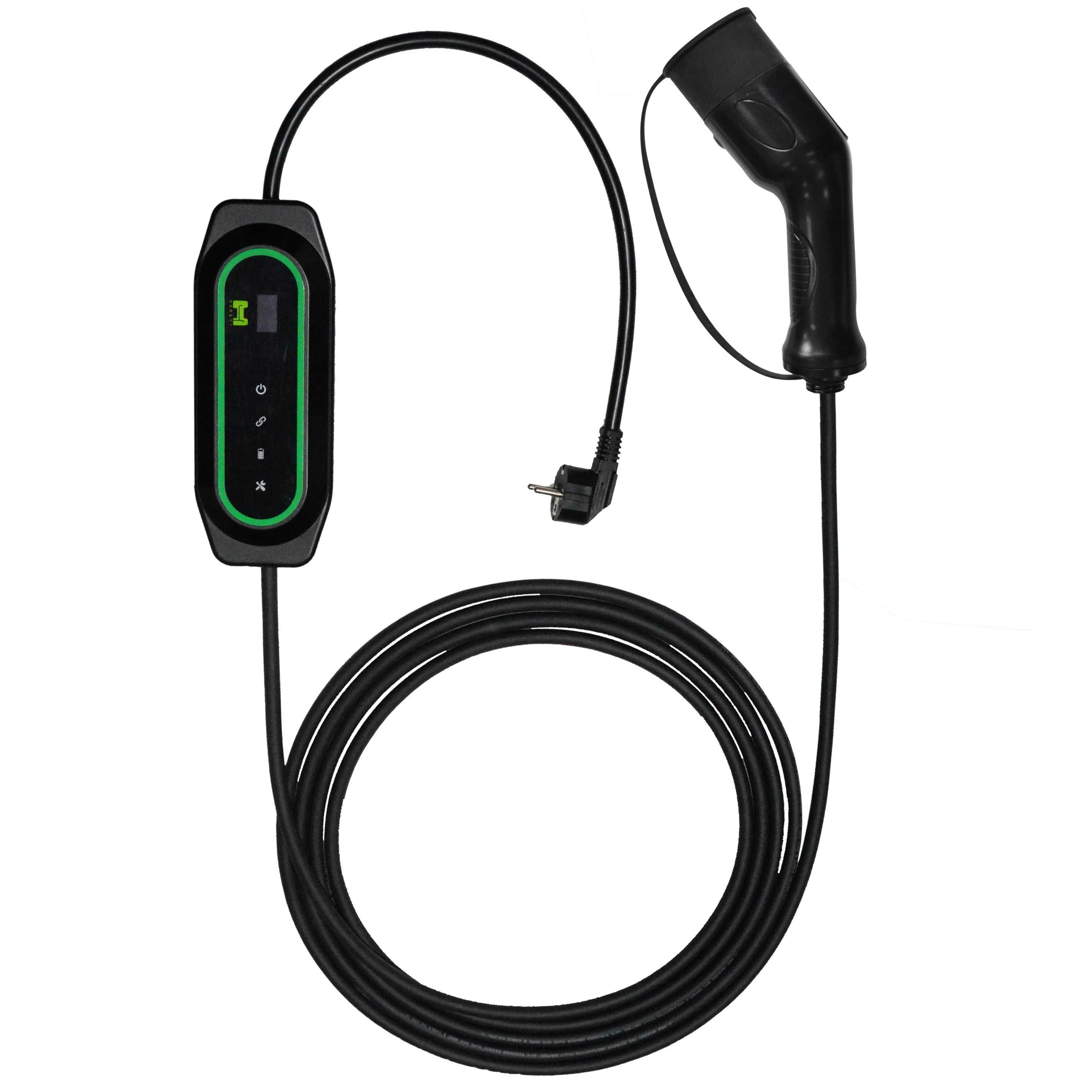 New version level 2 3.5KW 16A adjustable current ev charger with 2inch display