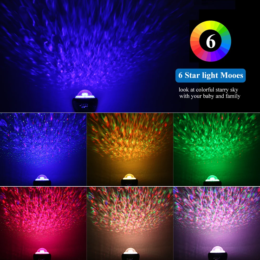  Проектор Galaxy Star детский ночник RGB красочный умный лунный небула звездное небо Звездный Галактический проектор для