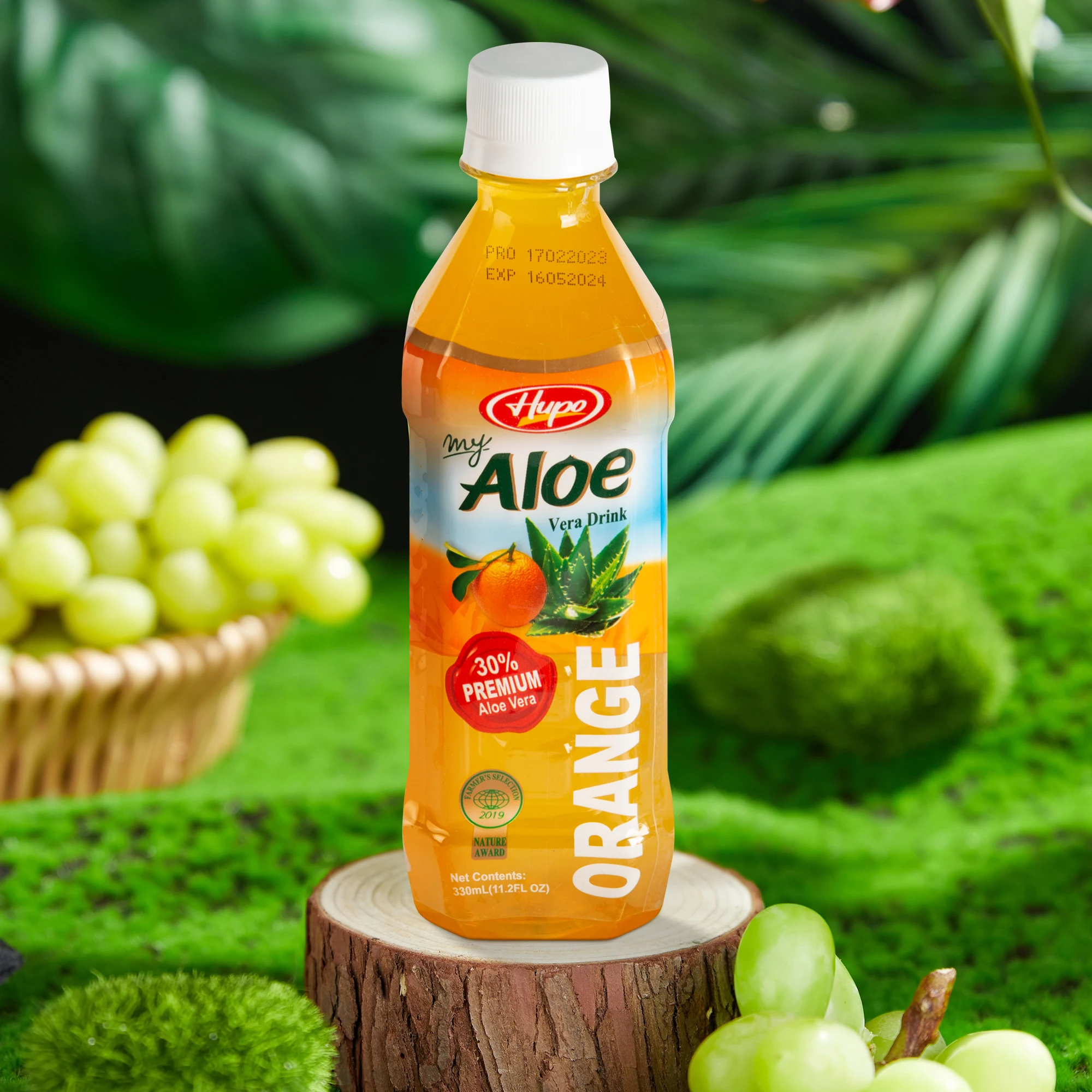 OEM Free Design  Vitamin C Aloe Beverage Manufacturer Aloe Vera Drink with Mango Flavor