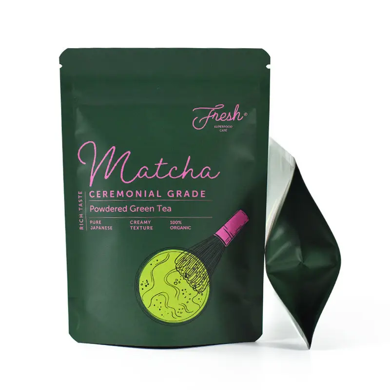 HLK Premium Printed Design Your Own Logo Mylar Zipper Bags Stand Up Pouch