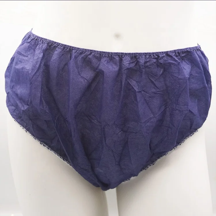 Beauty Salon Spa Plain disposable pp non woven underwear G-strings Tanga