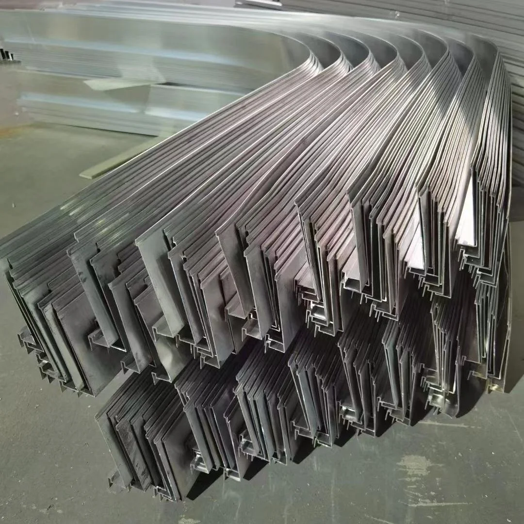 High-end Hotel Lobby Hall Facade Decoration Panels 3D Curved Wave Customized Aluminum Ceiling